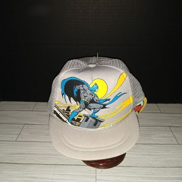 Just 4 Kids Vintage Batman DC Comics Kids Snapback Hat 1982 Graphic Print - Picture 1 of 10